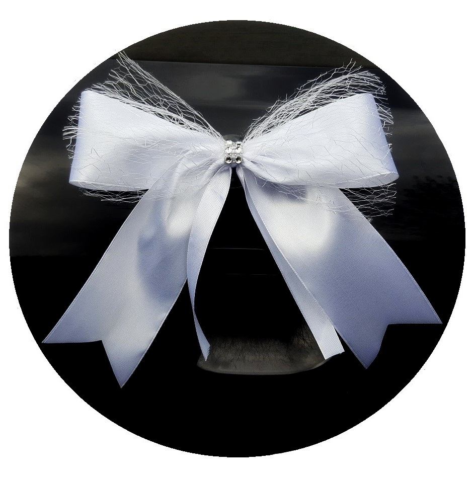 

Kokardy Dekoracja samochodu ślubnego Ozdoba Auta