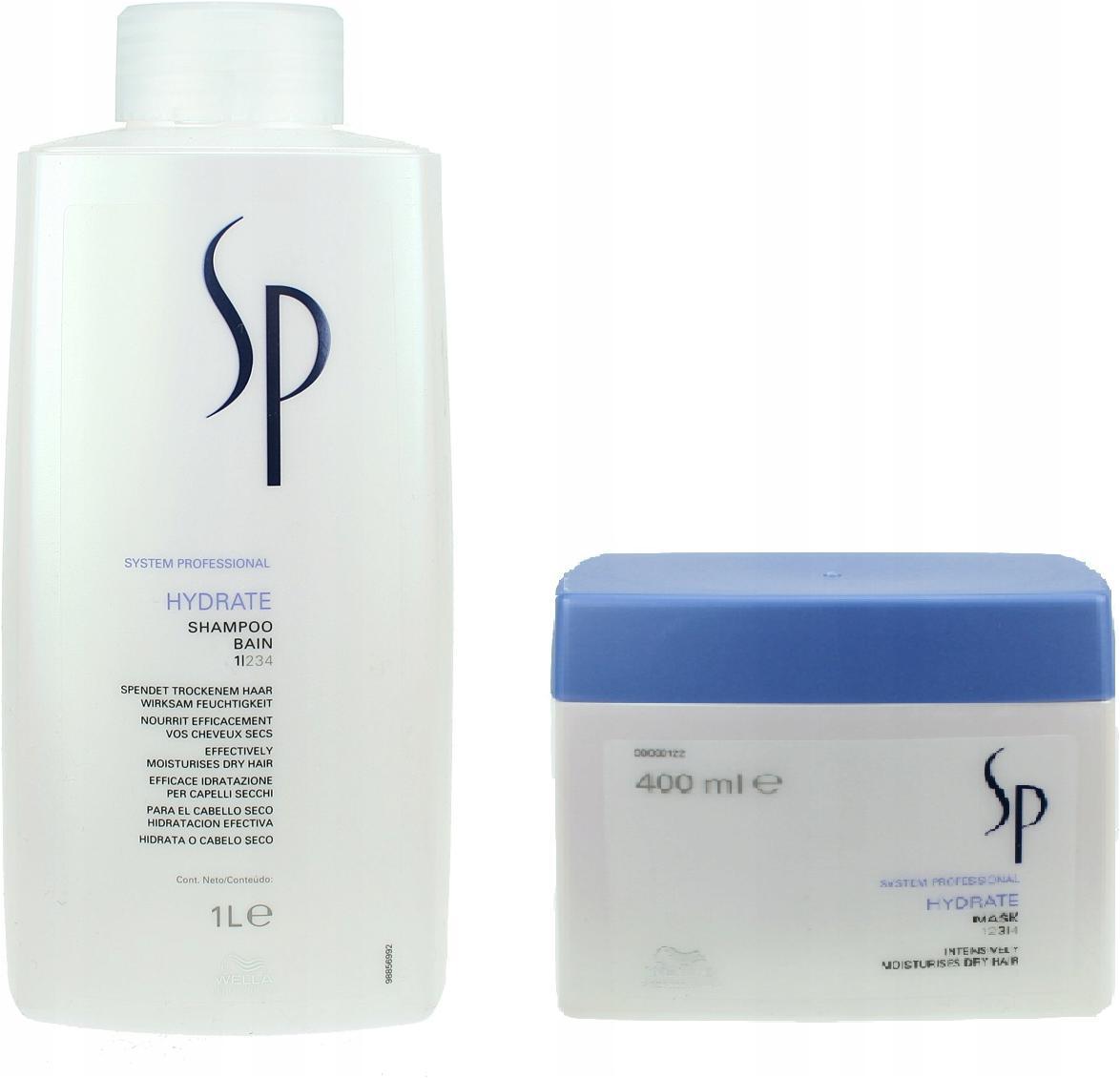 Wella Sp Hydrate Szampon 1000ML Maska 400ML-Zdjęcie-0