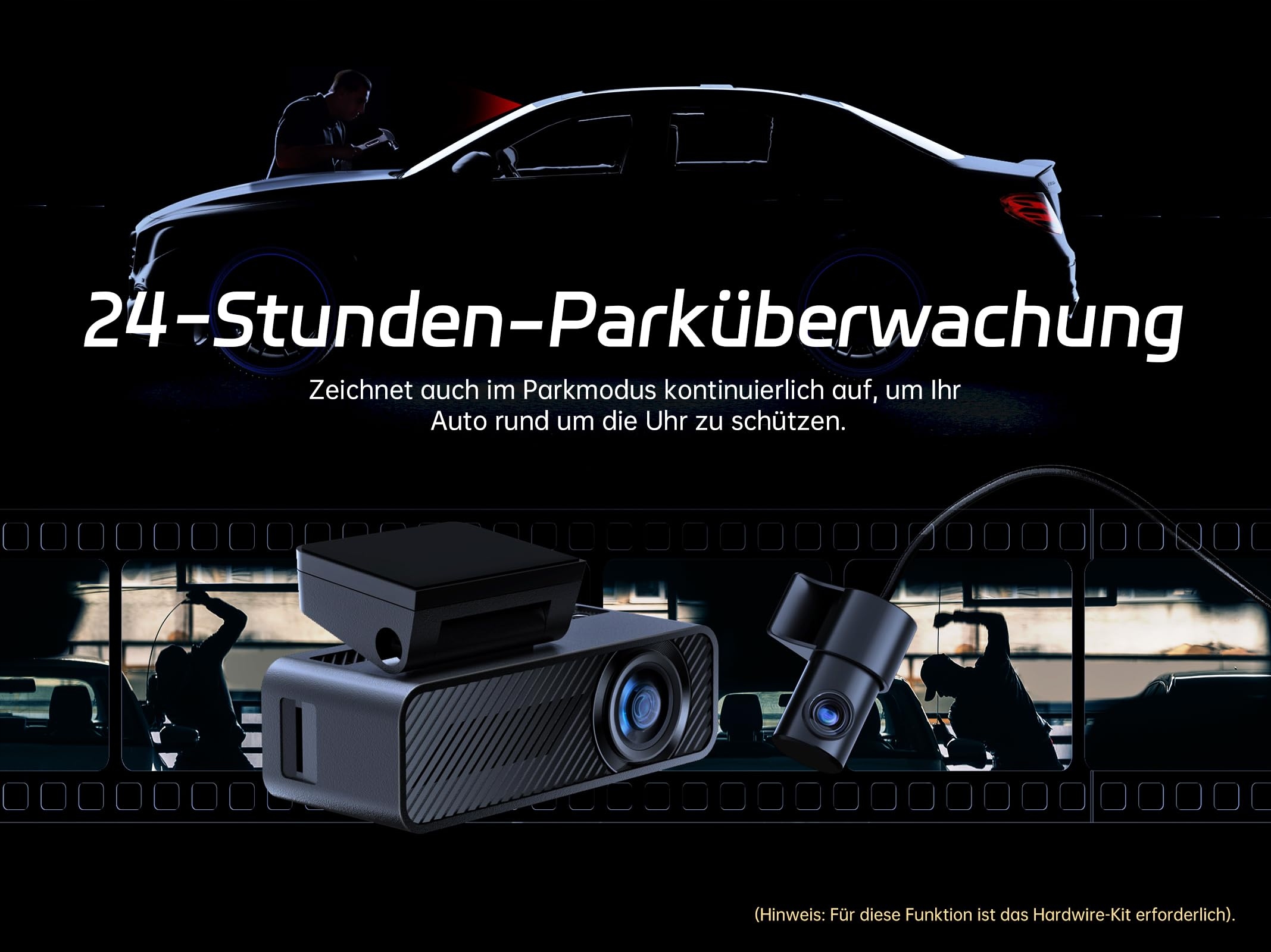 PELSEE P1 Duo 4K Dash Cam Front/Rear GPS WiFi 64GB SD 24H Monitoring — miniatura 5