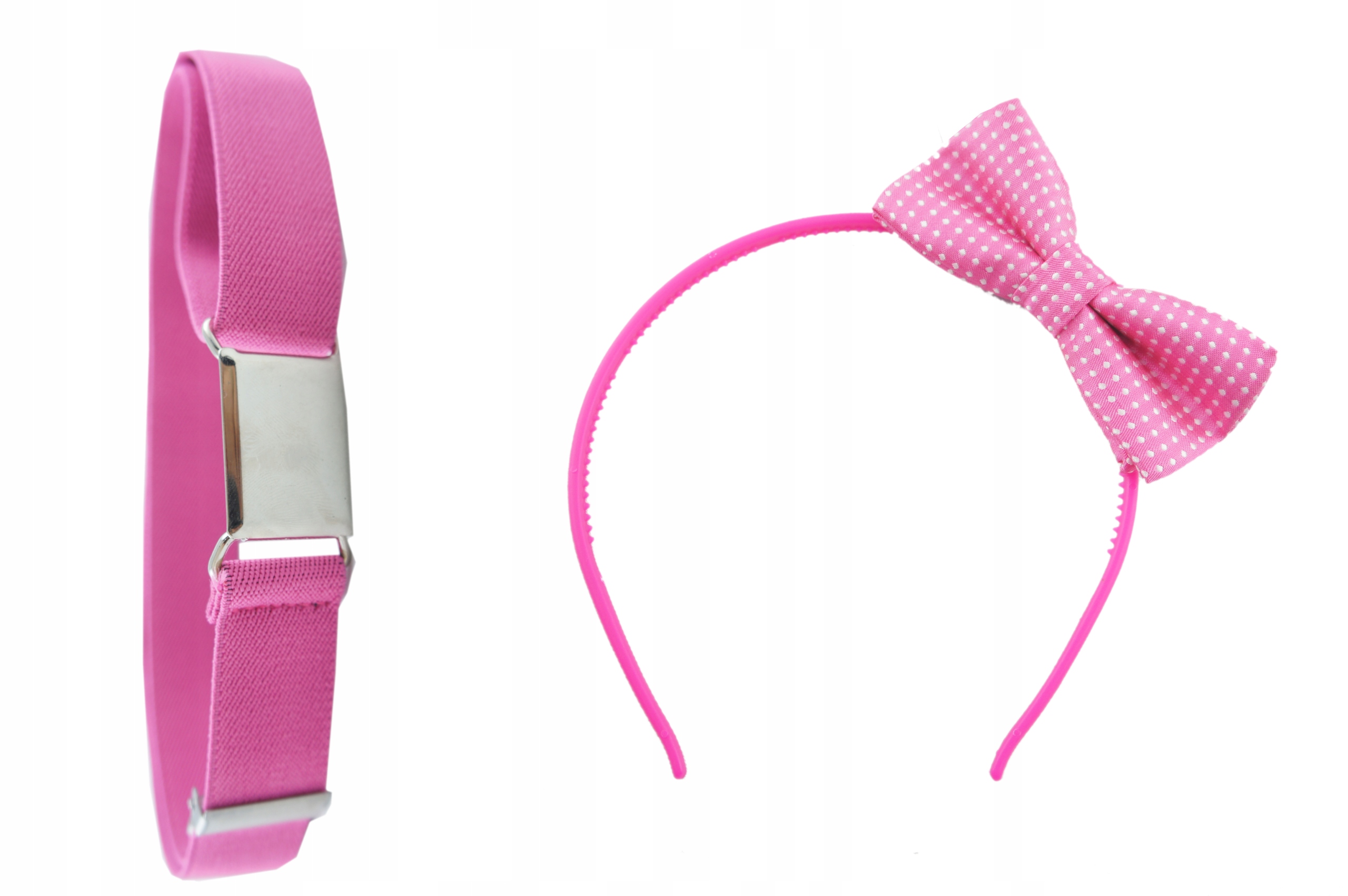 Fuksjowy Pasek do spodni SPÓDNICZKI dla dziewczynki różowy Marka Inna marka