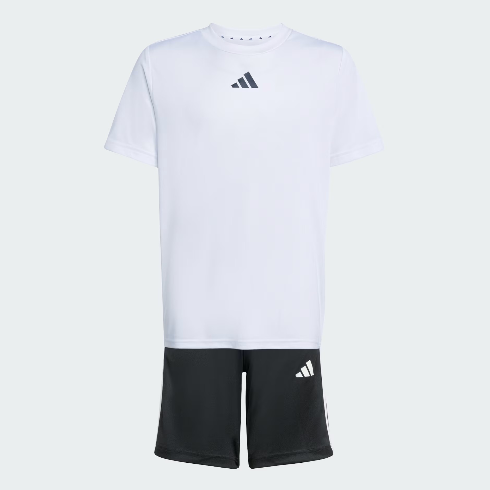 Komplet Dziecięcy Adidas Poliestrowy Koszulka i Spodenki JW4973 140