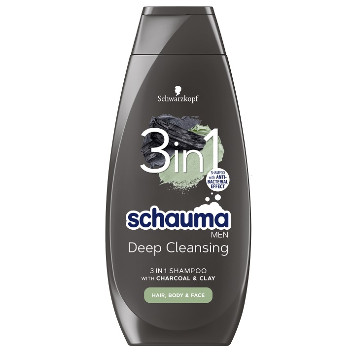 

Schauma Szampon Men 3w1 z Glinką i Węglem 400ml