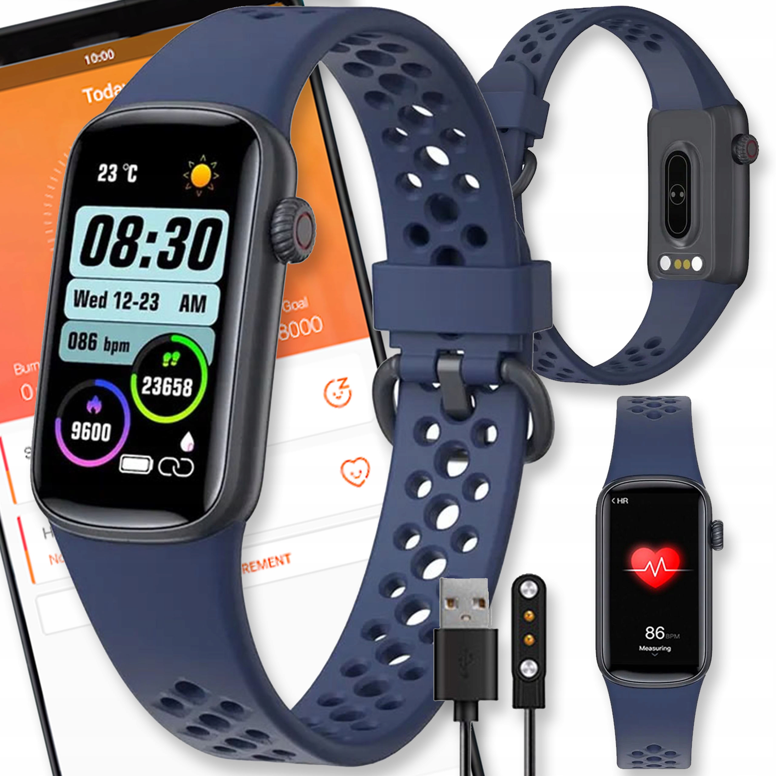 Chytré Hodinky Sportovní Hodinky Pro Smartband Řemínek Měření Pulsu Sport Menu Pl Sms Fit