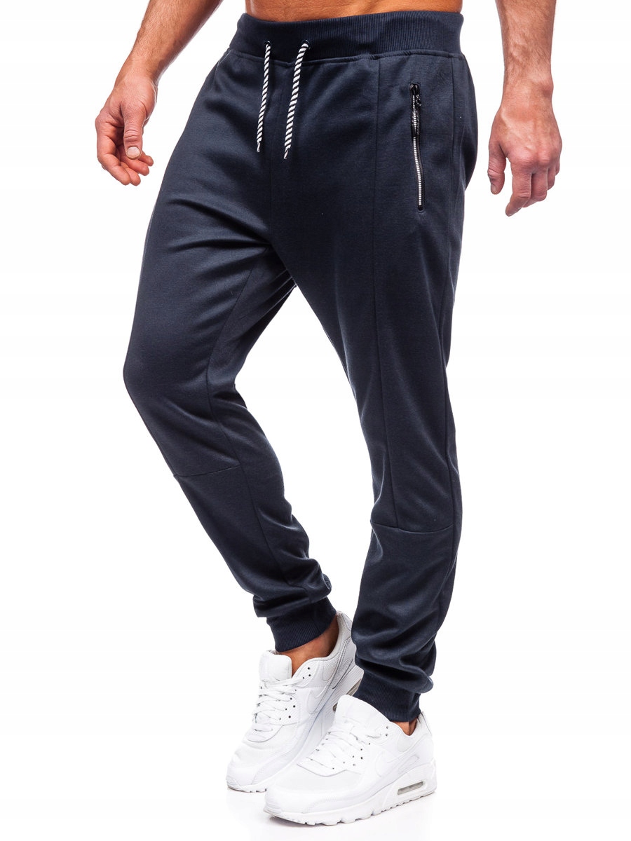 

Spodnie Dresowe Joggery Granatowe 8K220 Denley_m