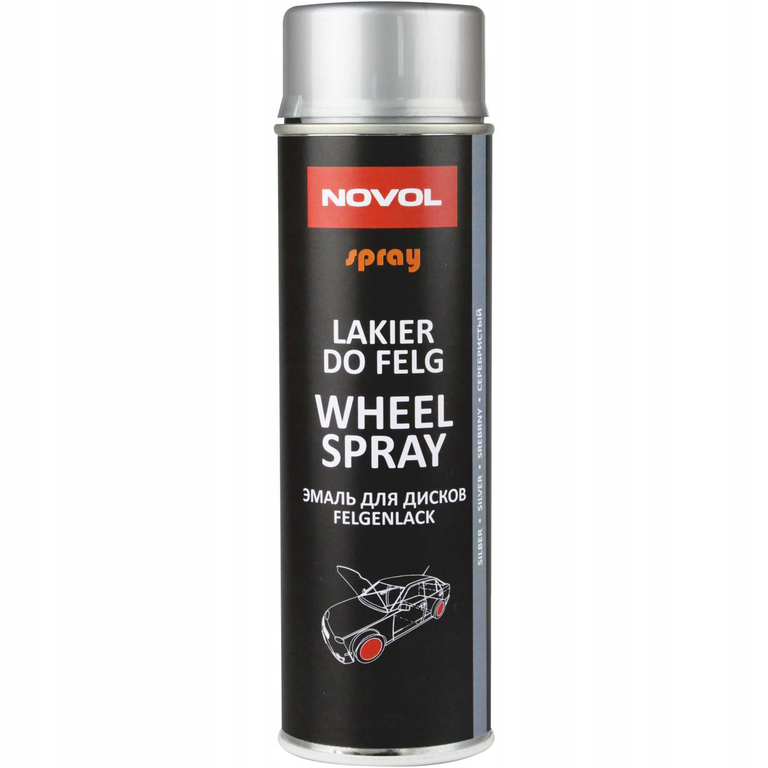 

Novol Wheel Spray Lakier do Felg Kołpaków Srebrny