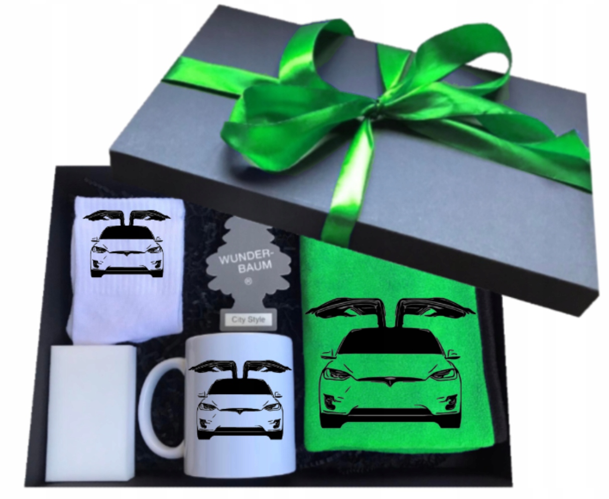Sada dárek hrnek narozeniny jmeniny pro řidiče auta Tesla