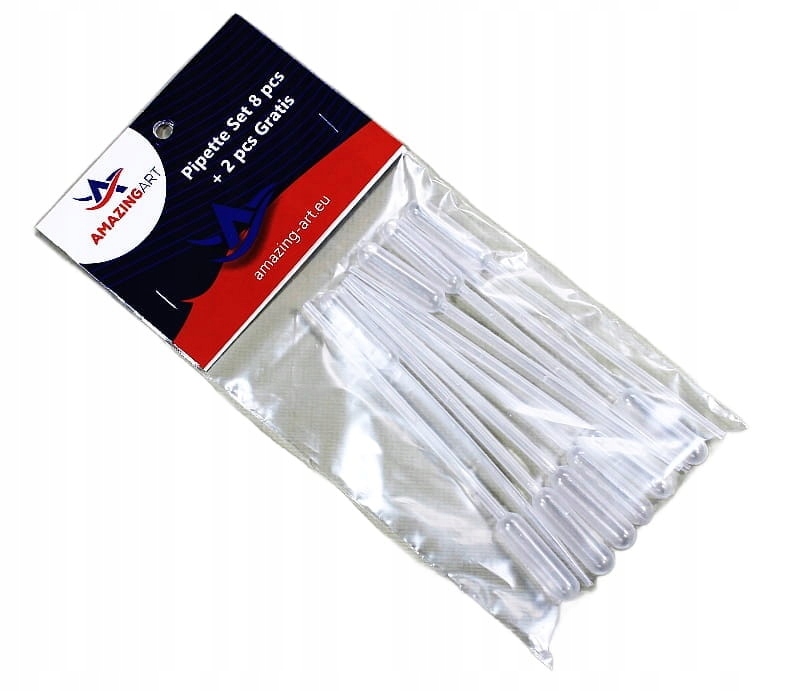 AMAZING ART - ZESTAW PIPETA PIPETY 10szt. 0,5ml