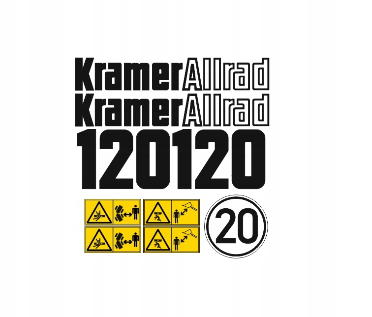 Samolepky s nálepkou Kramer Allrad 120