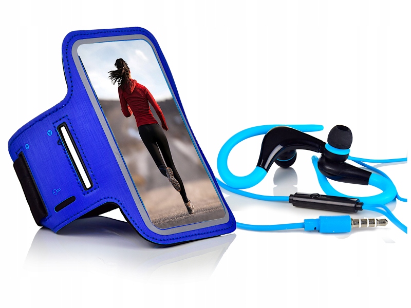 

Uchwyt na telefon na rękę biegania rower+SŁUCHAWKI