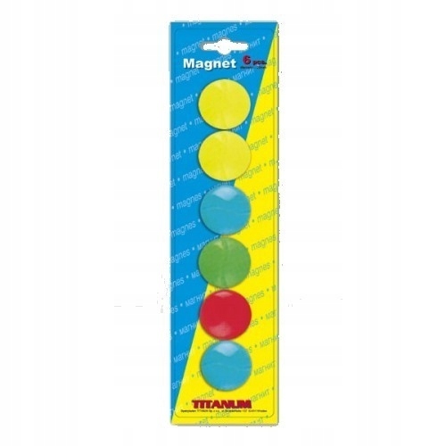 

Magnesy kolorowe 29 mm 6 sztuk