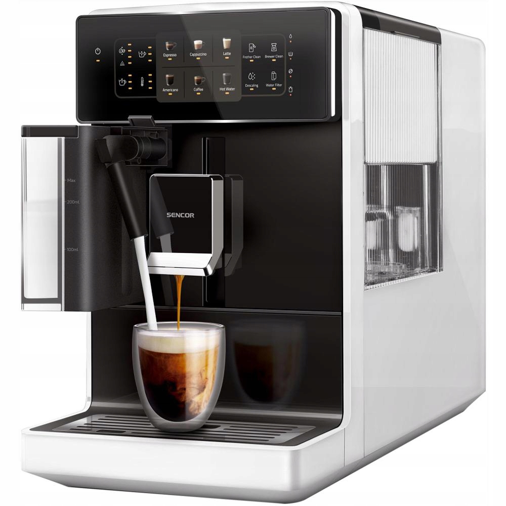 Plně automatické Espresso/Cappuccino Sencor Ses 9301WH