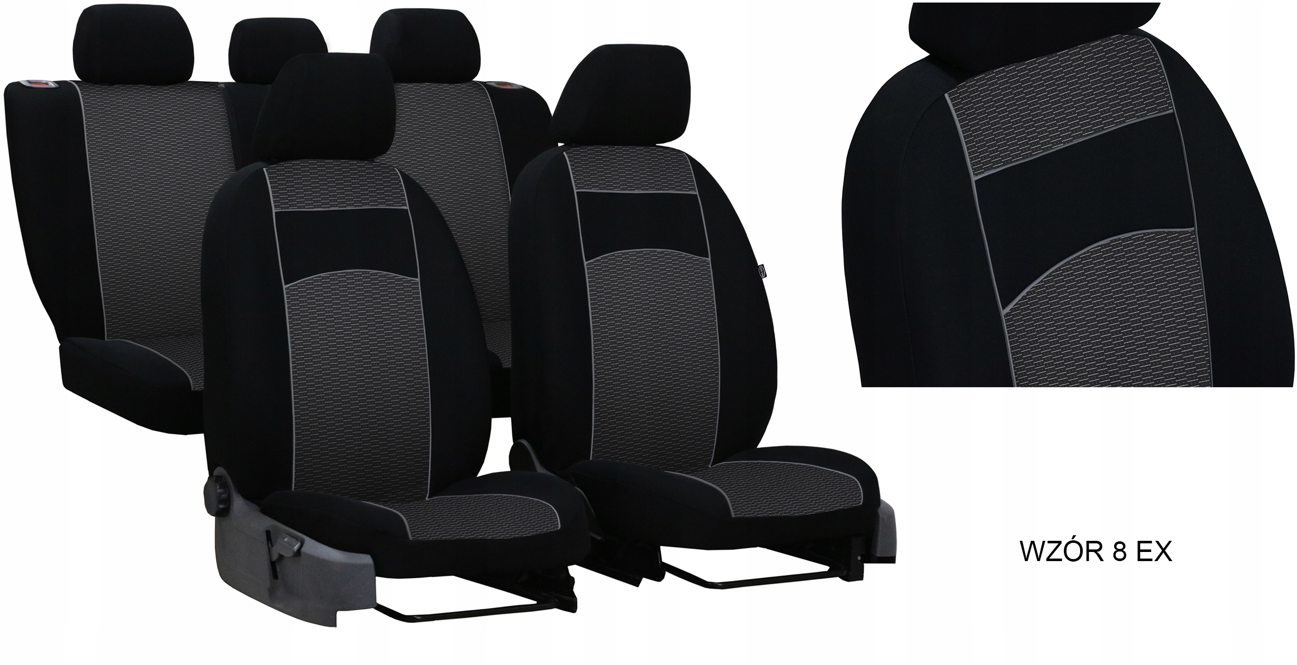 POKROWCE MIAROWE NA FOTELE VIP NISSAN QASHQAI 2+ Model Vip