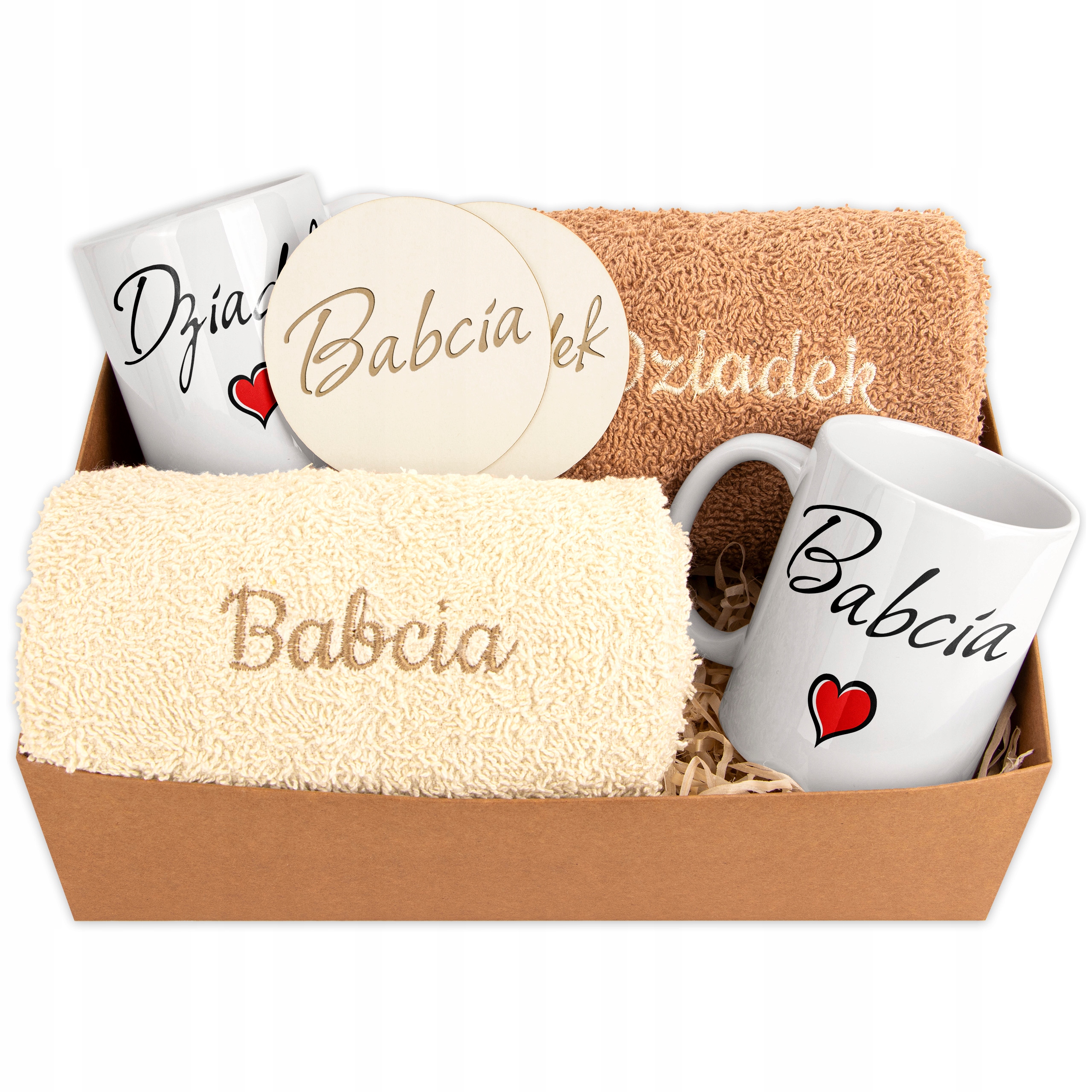 Dárek ke Dni babičky a dědečka pro prarodiče k Vánocům Ručníky Kubky db