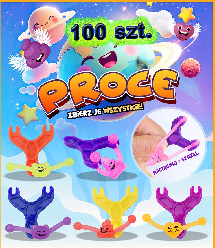 Zasyp do automatu w kapsule Proce wsad 45-55mm 100 szt. piłka kulka kapsuła