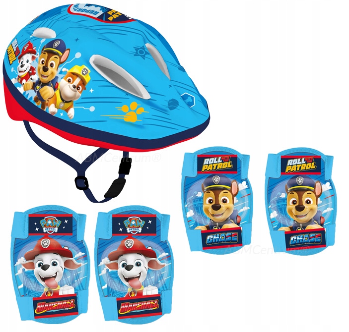 4x Ochraniacze Kask Rowerowy Psi Patrol Marshall