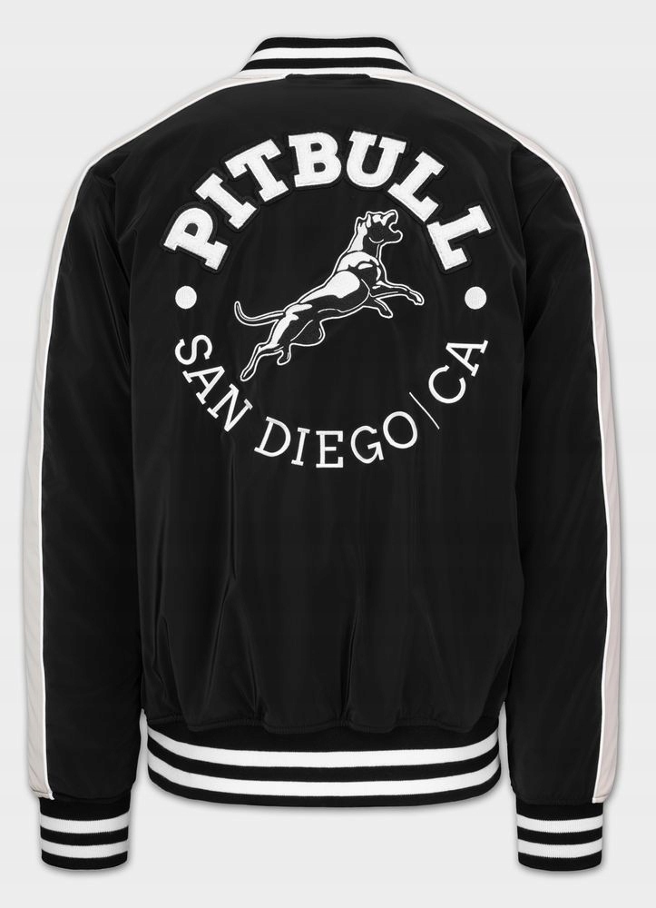 Pánská přechodová bunda Pitbull baseballová Manolito Nášivka lampasy