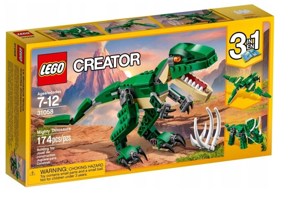 LEGO Creator 31058 Potężne Dinozaury T-Rex 3w1