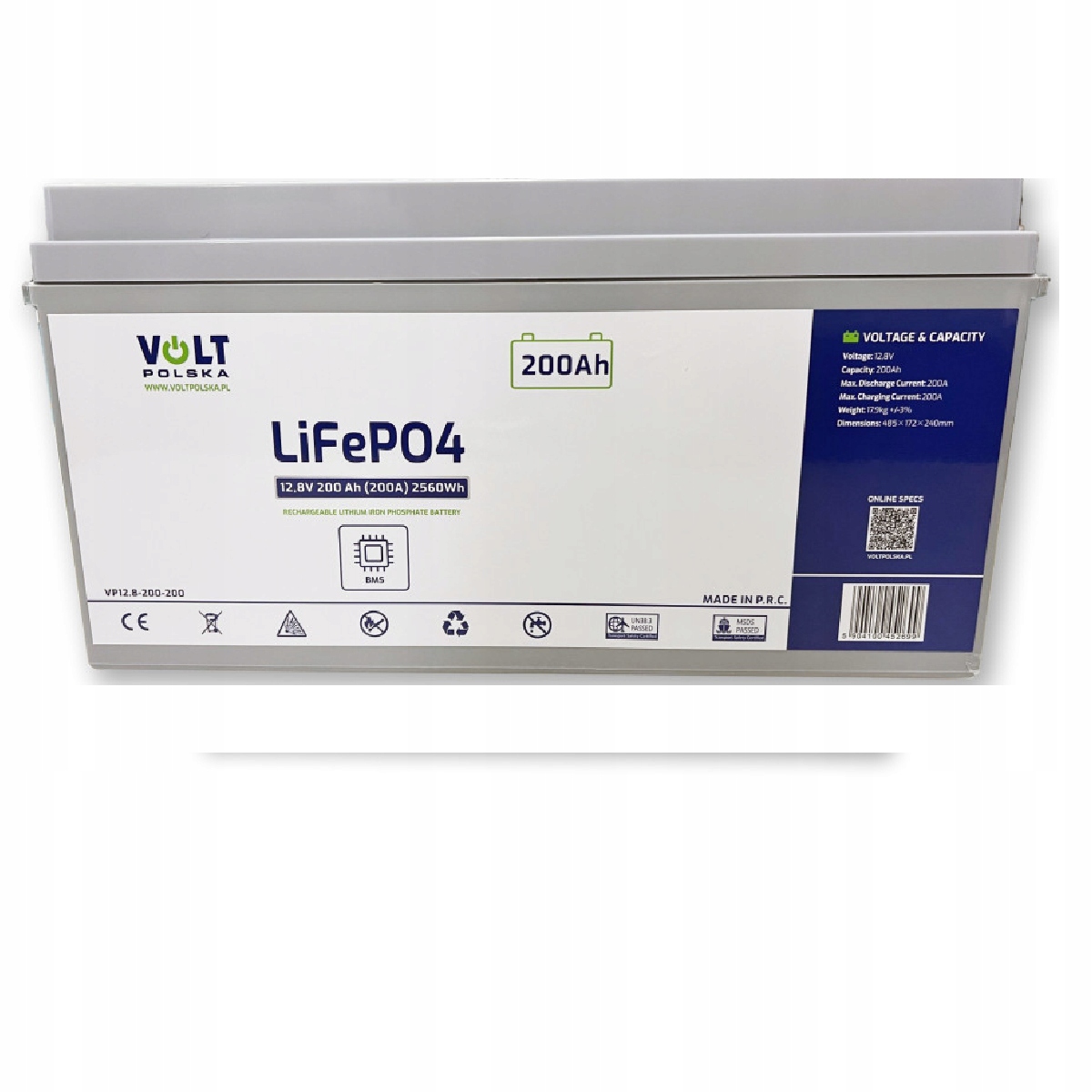 Akumulator LiFePO4 12,8V 200 Ah (200A) Bms