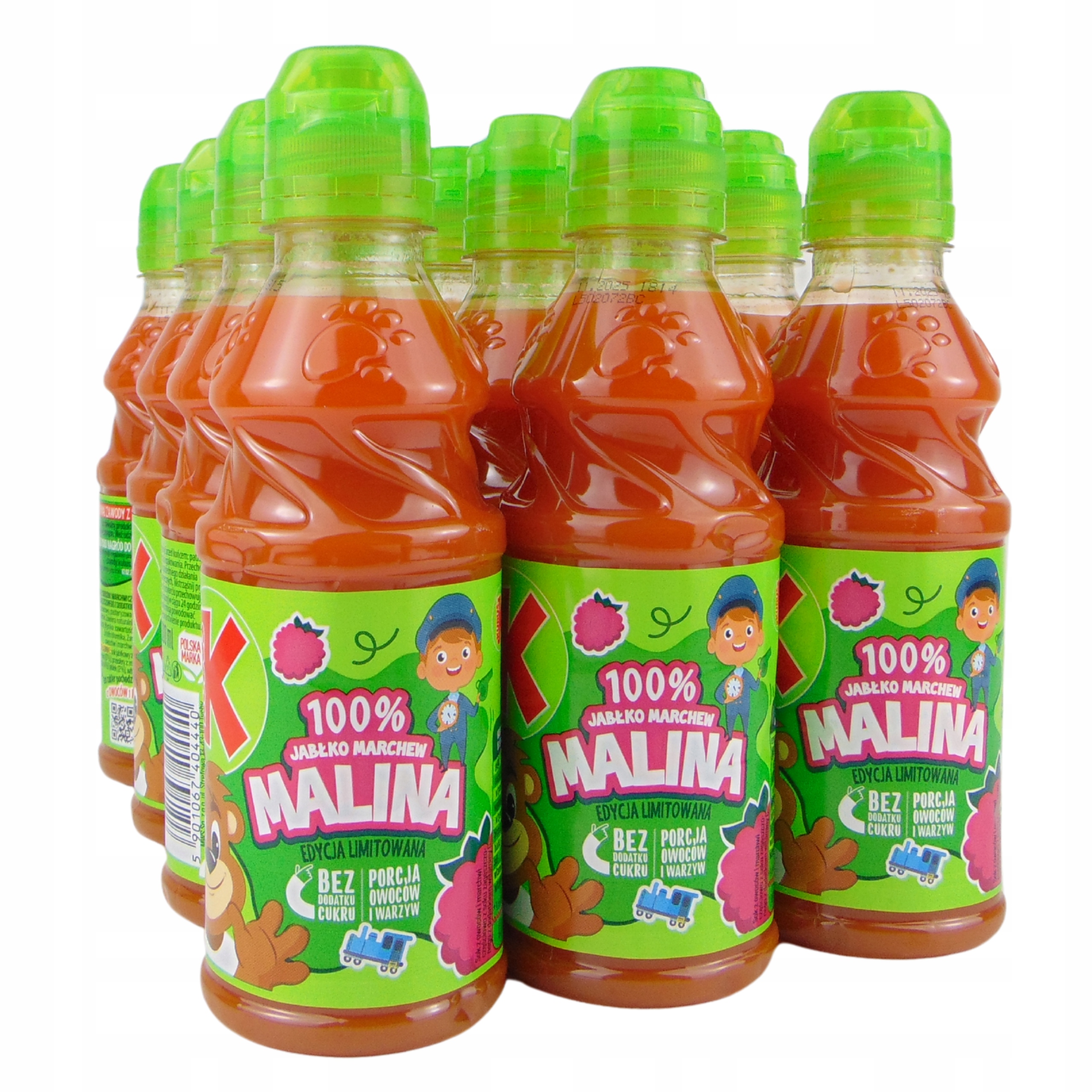 Levně Kubuś Šťáva 100% malina mrkev jablko 12x300 ml