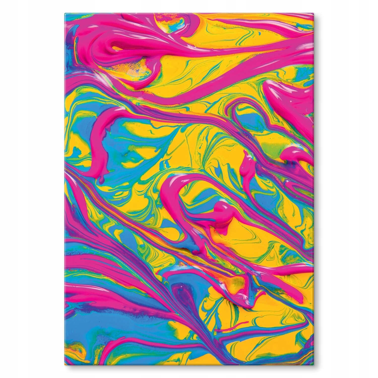 Kovový plakát Barevná abstrakce Dárek 30 x 42 cm