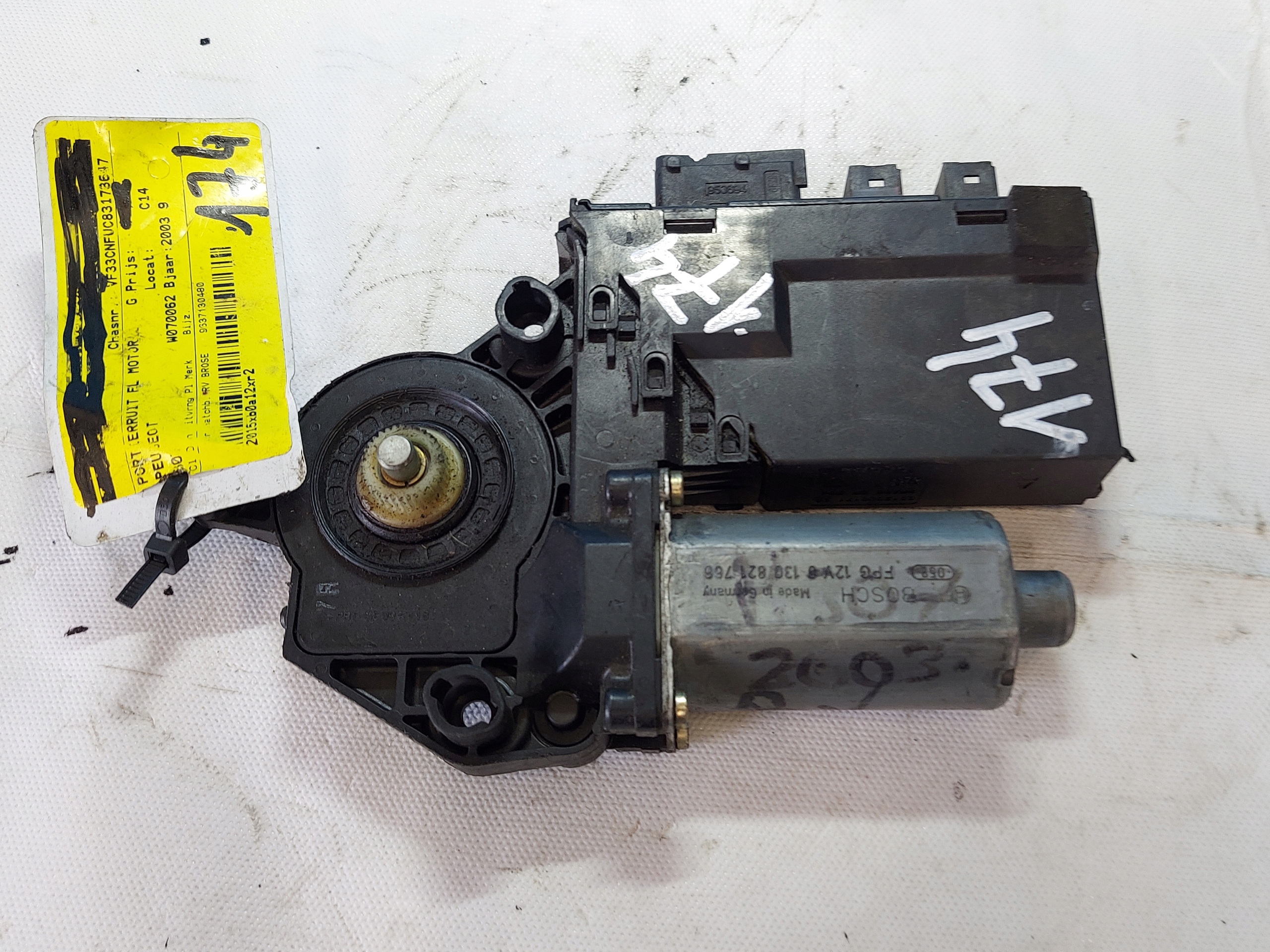 engine lifting windows PEUGEOT 307 9637130480 right front