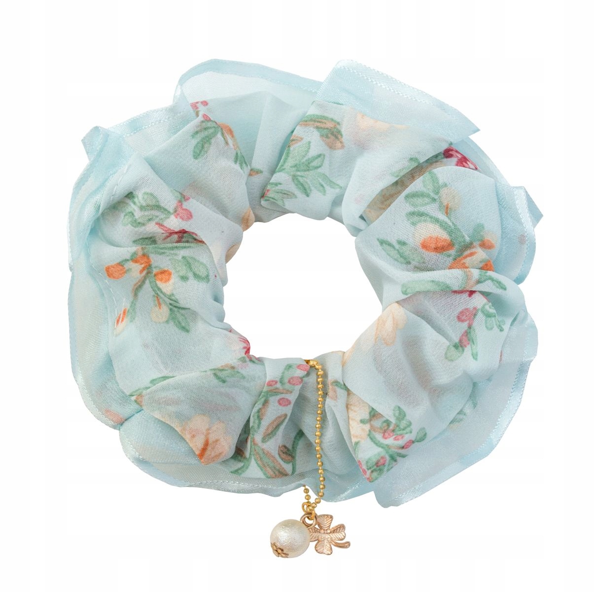 

Gumka do włosów frotka charms scrunchies miętowa