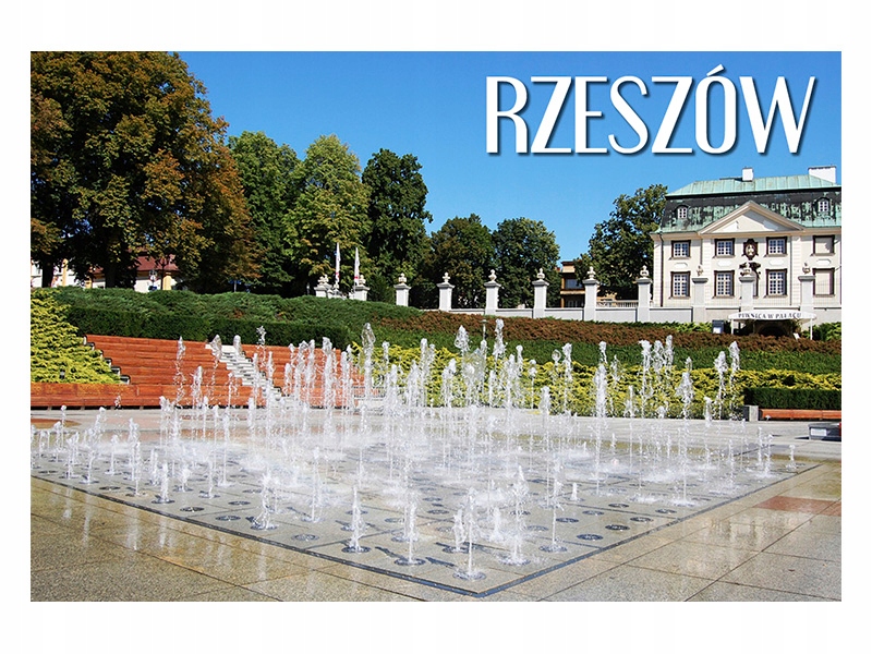 

Rzeszów Fontanna Plac Park Magnes na lodówkę