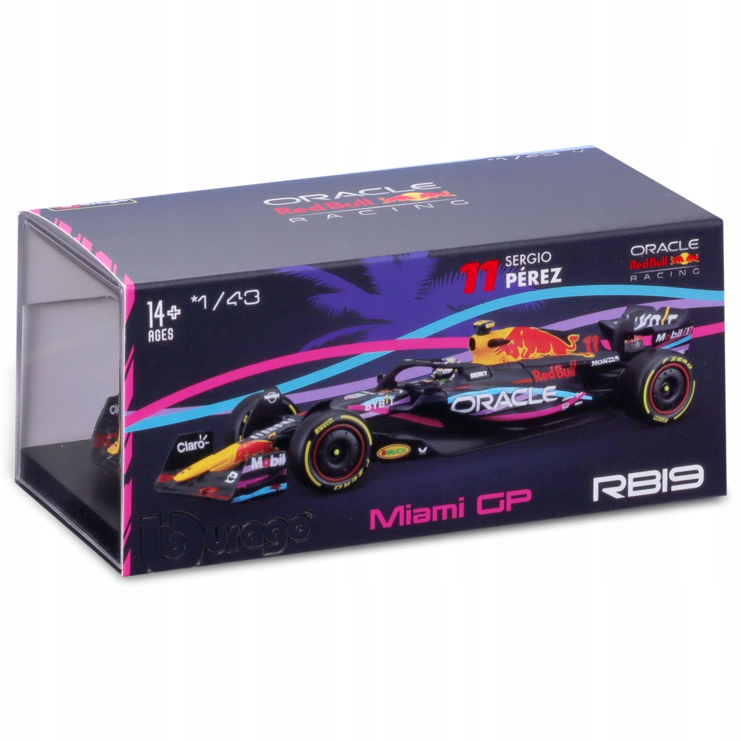 Red Bull RB19 Sergio Perez Gp Miami 2023 Bolid F1 1:43 Bburago 18-38083