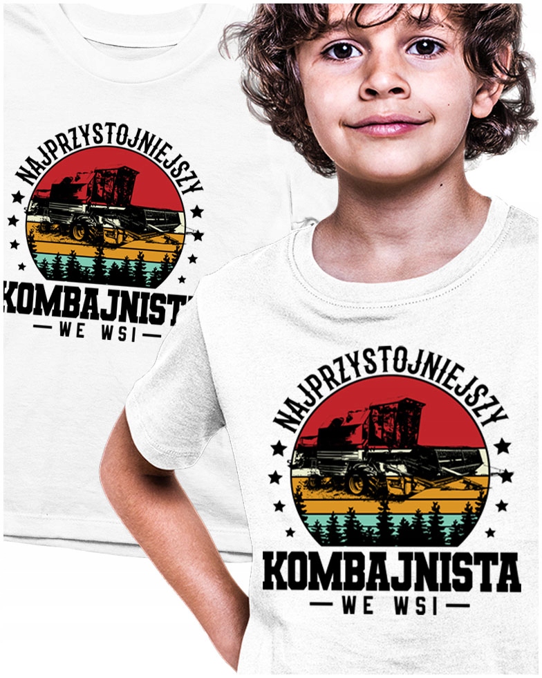 

Solidna Koszulka Bizon Kombajn z Kombajnem 110
