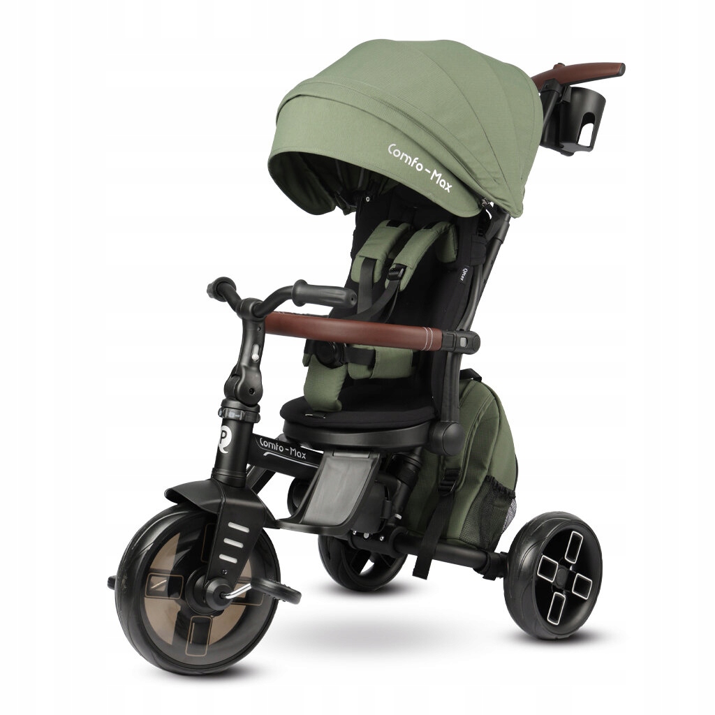 Qplay Rowerek Trójkołowy Comfo Max 360° Olive Green