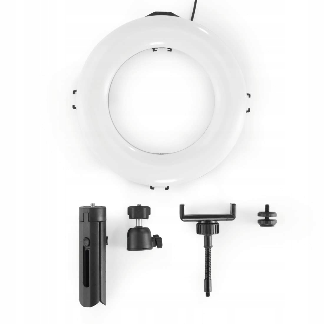 HAMA Lampa Pierścieniowa LED 21cm Statyw Telefon Selfie Wideo Fotografia — miniatura 5
