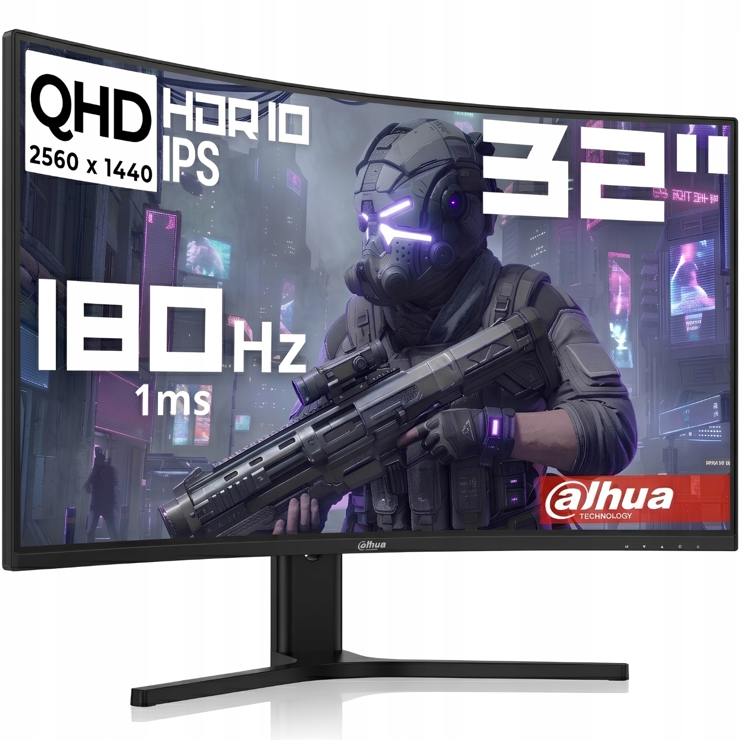 Herní monitor zakřivený 32 palců 2K Qhd 180HZ 1MS herní Led Va Hdr