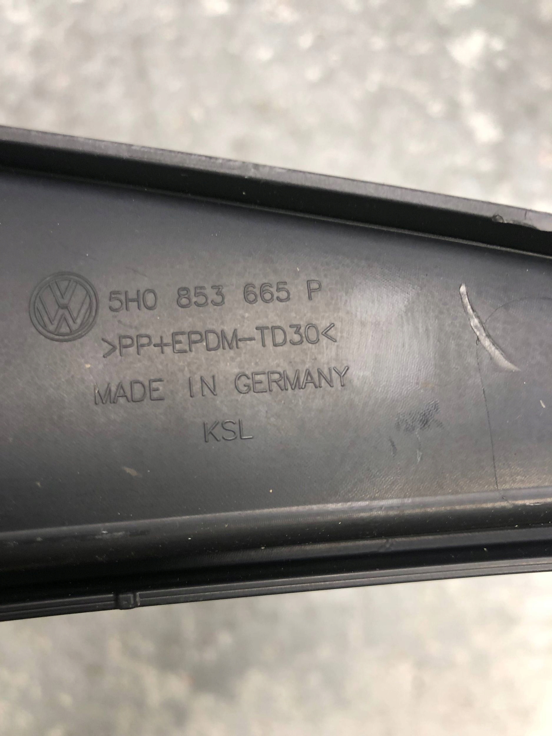 grid of a bumper left front VW GOLF VIII LIFT 5H0853665P