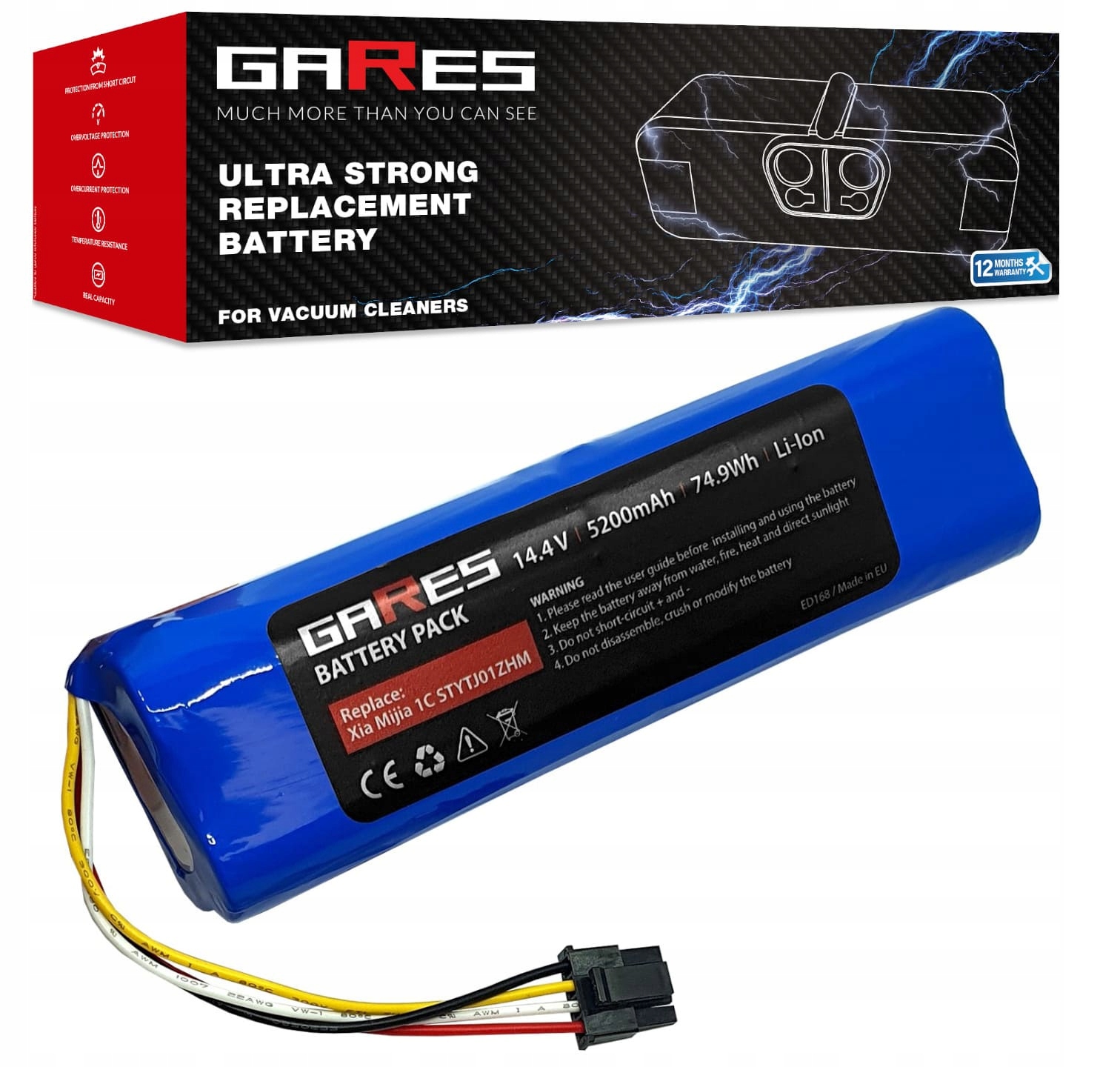 Baterie Akumulátor pro Xiaomi X10+ Plus B101CN B105CN Omni 1S 14,4V 5,2Ah