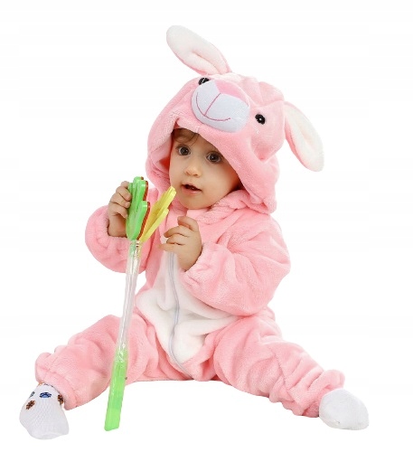 

Piżama Dla Dzieci Róż Królik Kigurumi Onesie 90