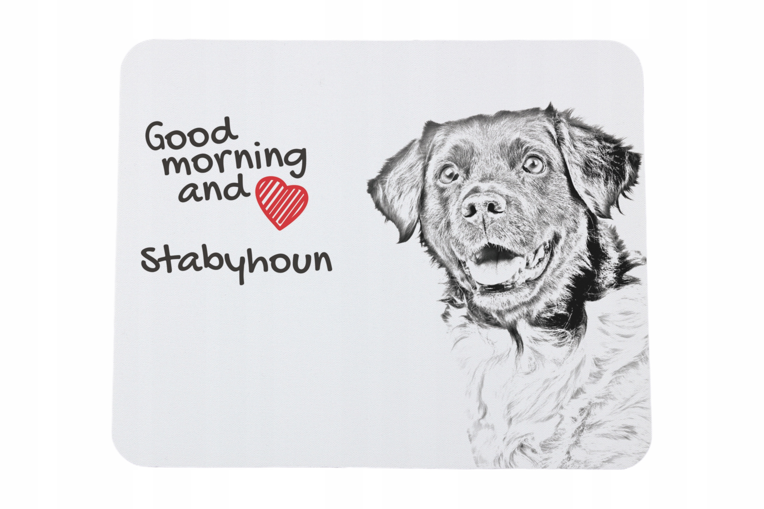 Wyżeł fryzyjski, Stabyhoun podkładka pod myszkę z nadrukiem, personalizow