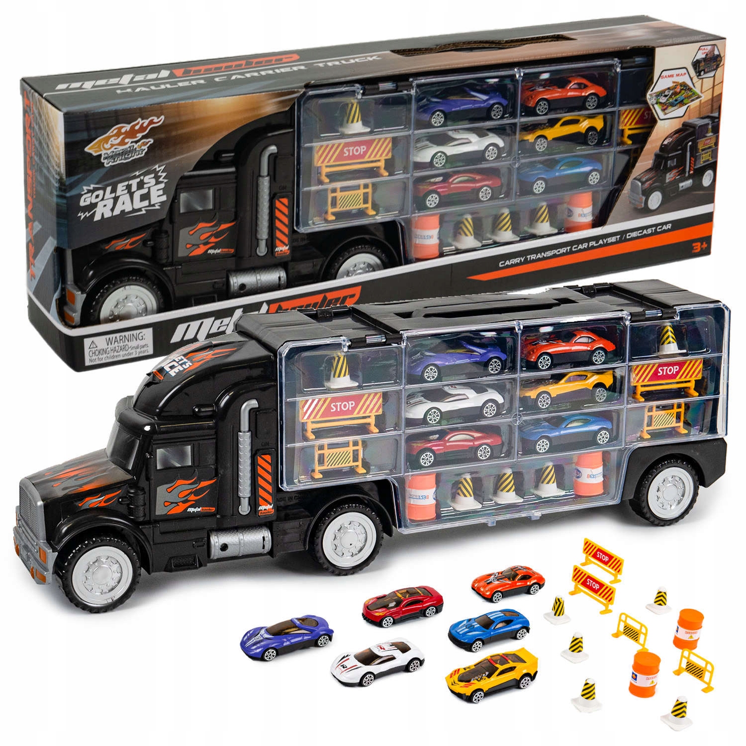 

Transporter Ciężarówka Na Resoraki 6 Autek Plansza