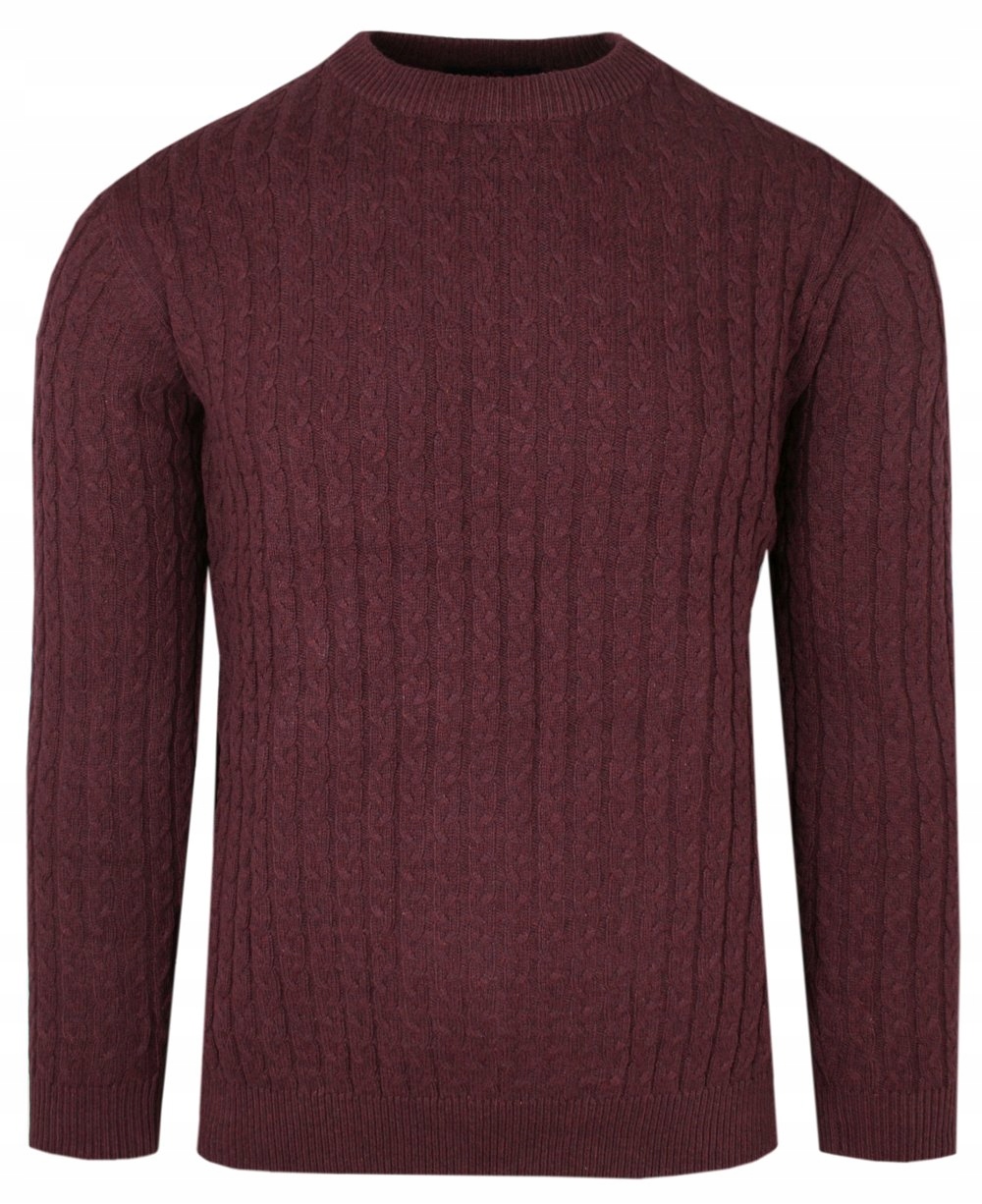 Pánský svetr z bavlněného úpletu Adriano Guinari Bordo L