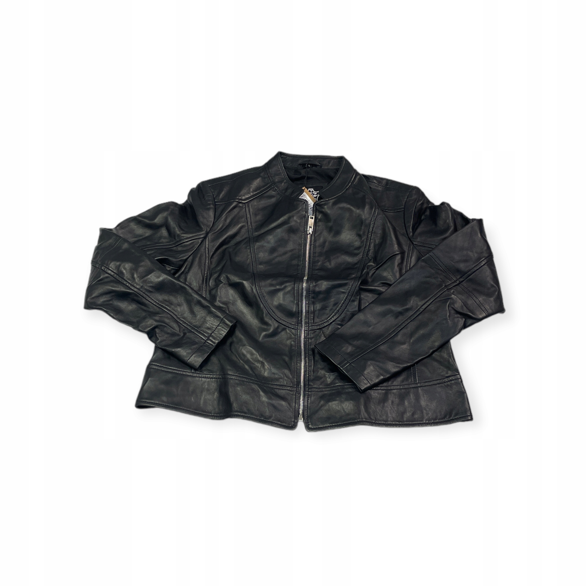 Dámská kožená bunda ramoneska Real Leather XL