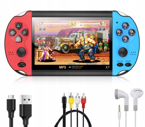 Podręczna Konsola Do Gier X7 2000+ Gier 8GB Pamięci 4.3 Cala Gra Wideo