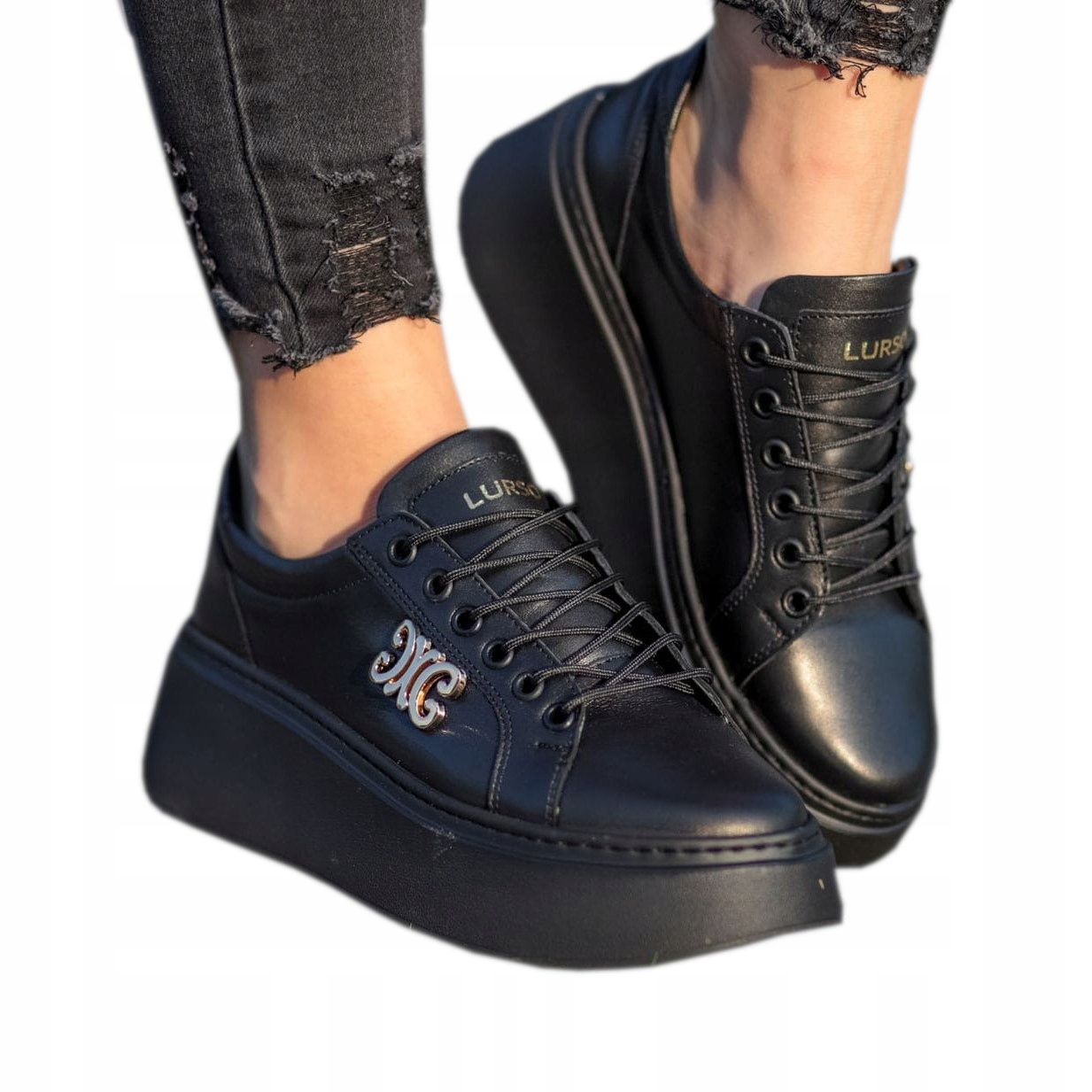 Adidasy damskie model AGNES BLACK POLSKIE OBUWIE 39