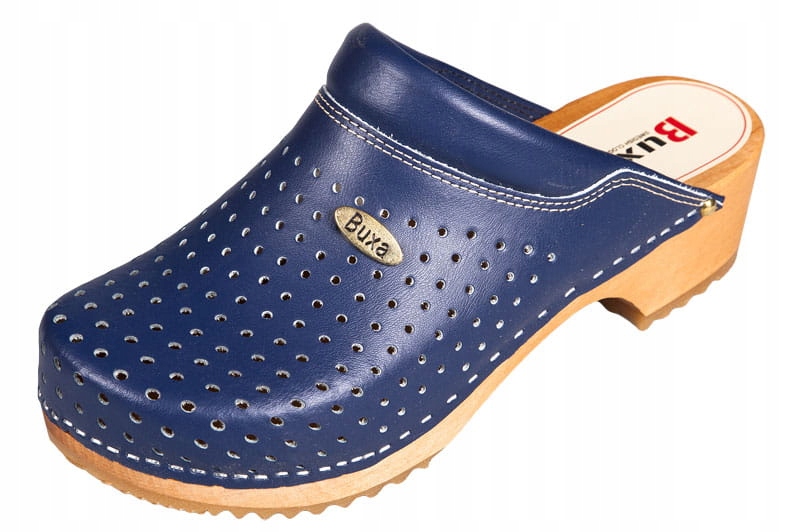 

Komfortowe Drewniaki Chodaki skórzane Buxa F11 gr8