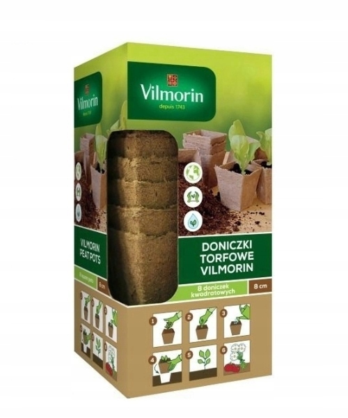 

Vilmorin Doniczki Torfowe Kwadratowe 8cm 8szt.