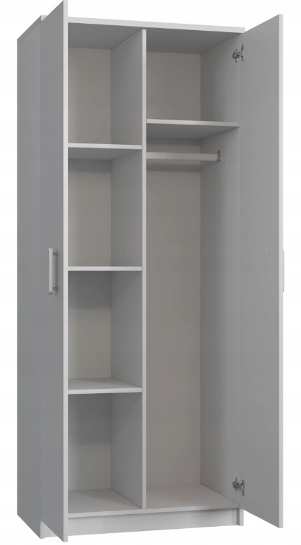 Szafa dziecięca młodzieżowa pojemna - duża drążek