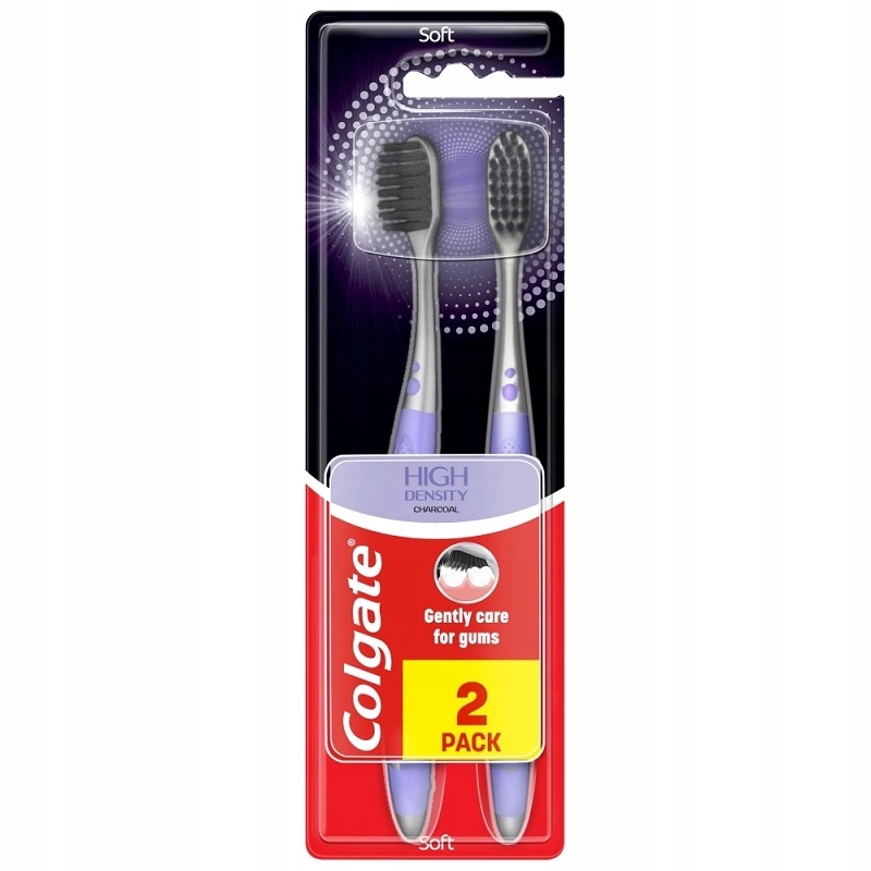 Colgate szczoteczka High Density Charcoal Soft 1+1