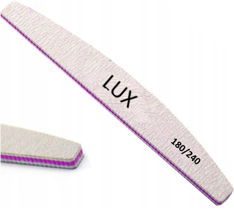

Pilnik do paznokci Lux Łódka Zebra 180/240 1 szt