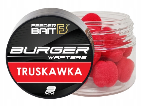 Feeder Bait Burger Wafters 9 mm Truskawka Method Feeder
