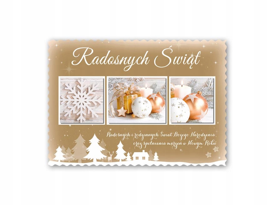 POCZTÓWKA KARTKA Boże Narodzenie ŚWIĘTA 1 SZTUKA