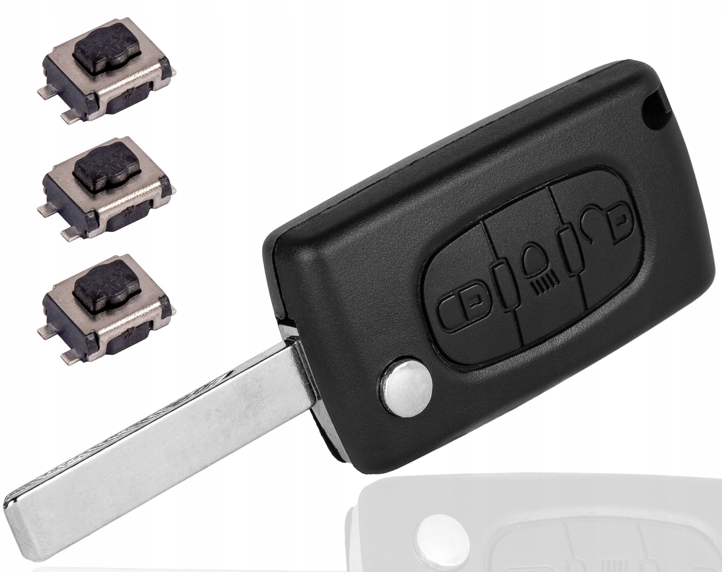 

Citroen C2 C3 C4 C5 C6 C8 kluczyk pilot obudowa