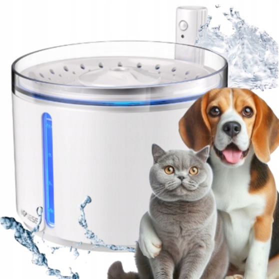 Levně Fontána Napáječka pro kočky psa automatická bezdrátová 2,2l Dogness